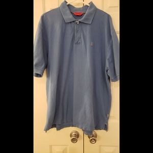 L Blue Izod Polo Shirt